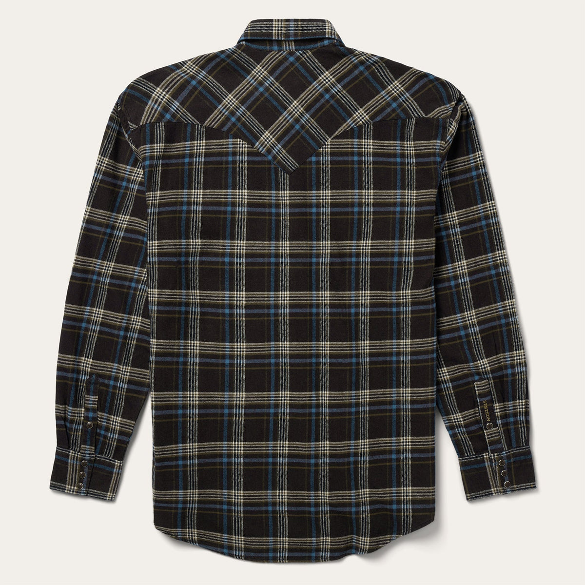 Brown Plaid Flannel Western Shirt Brown