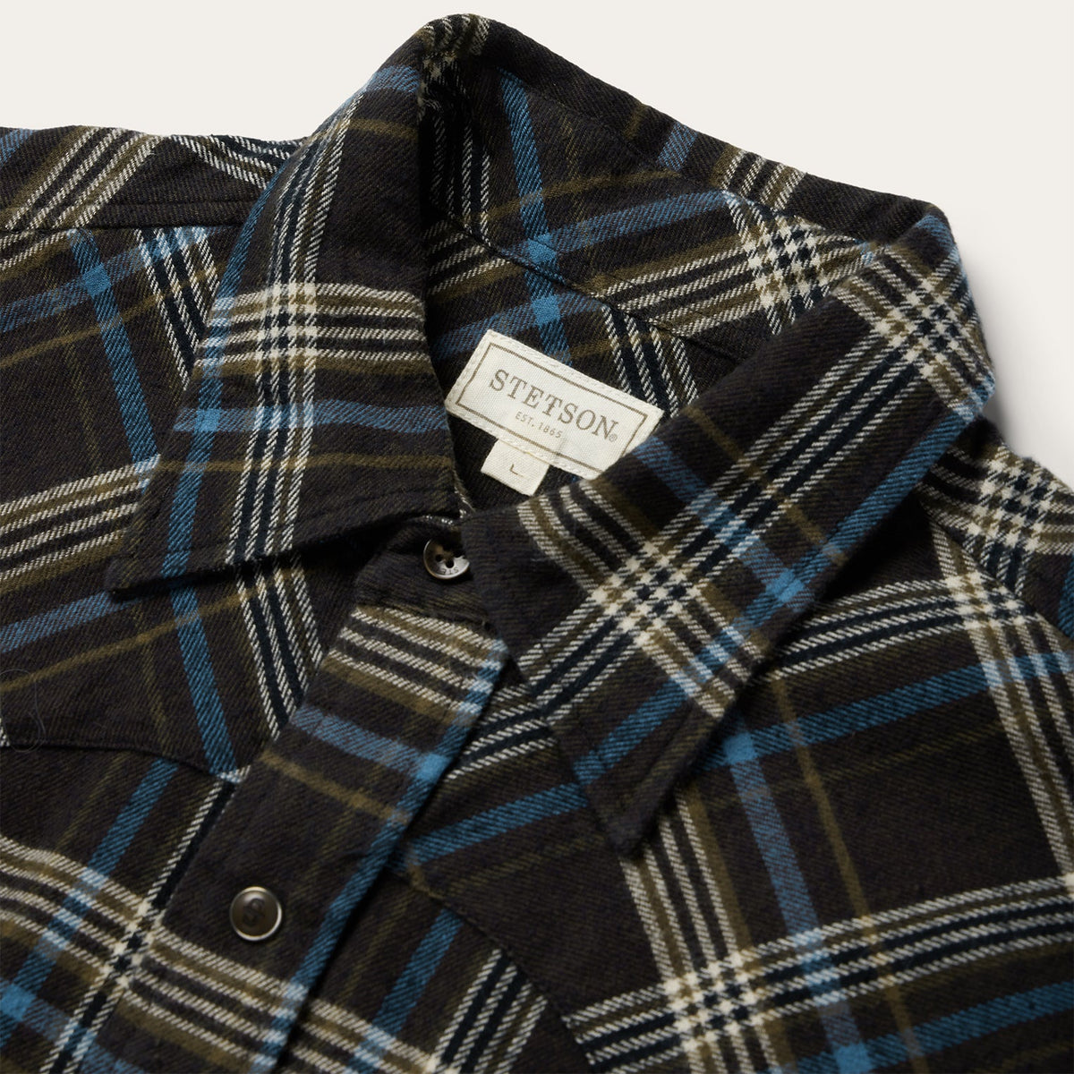 Brown Plaid Flannel Western Shirt Brown