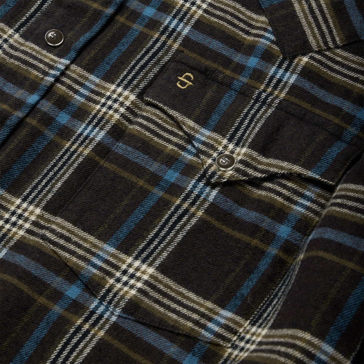 Brown Plaid Flannel Western Shirt Brown