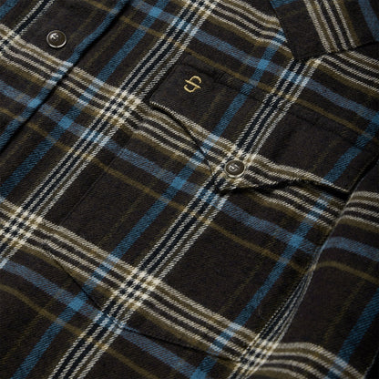 Brown Plaid Flannel Western Shirt Brown