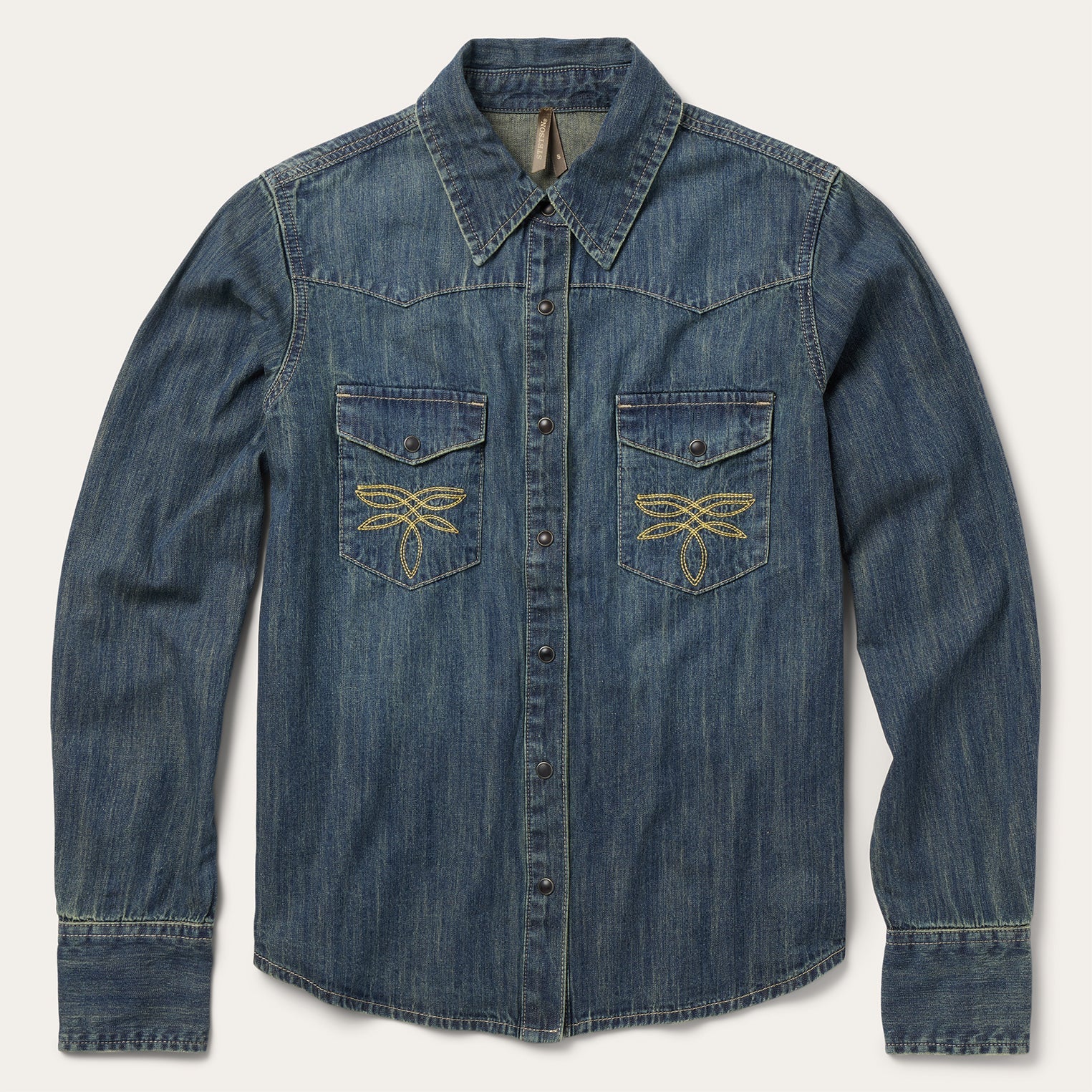 Dirty Denim Boyfriend Fit Shirt Blue