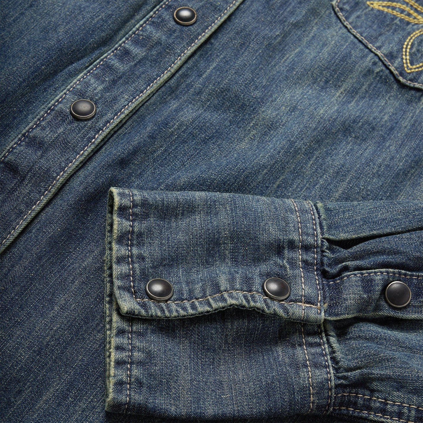 Dirty Denim Boyfriend Fit Shirt Blue