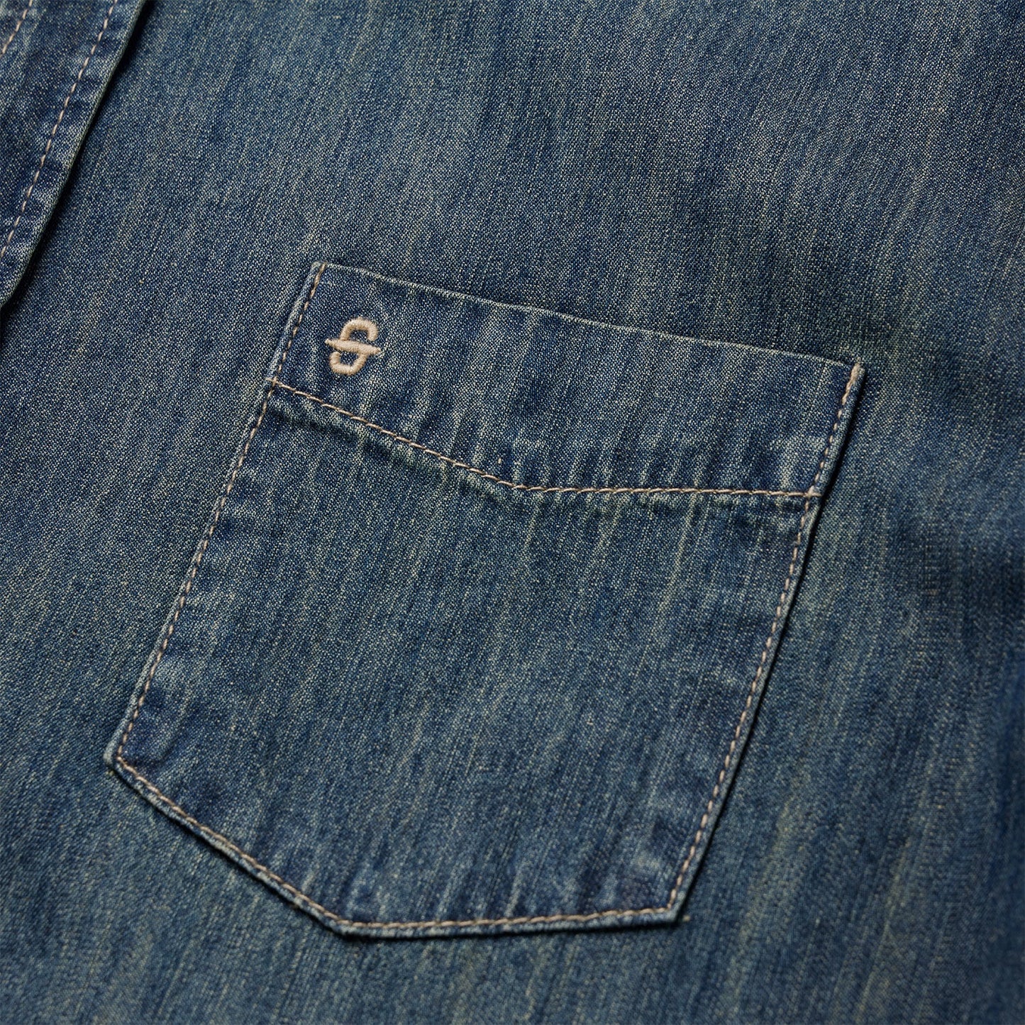 Dark Denim Western Shirt Blue
