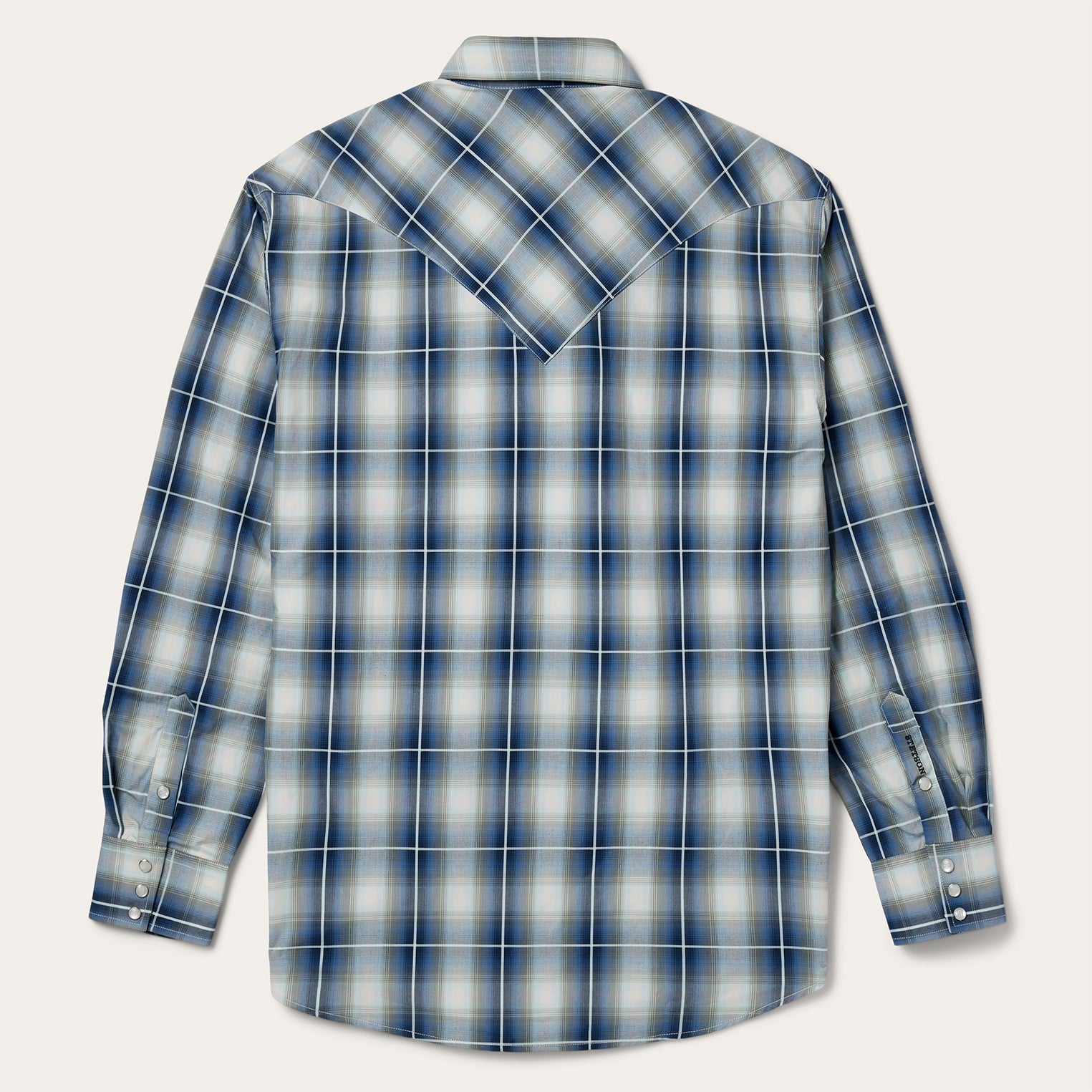Crystal Plaid Western Shirt Blue
