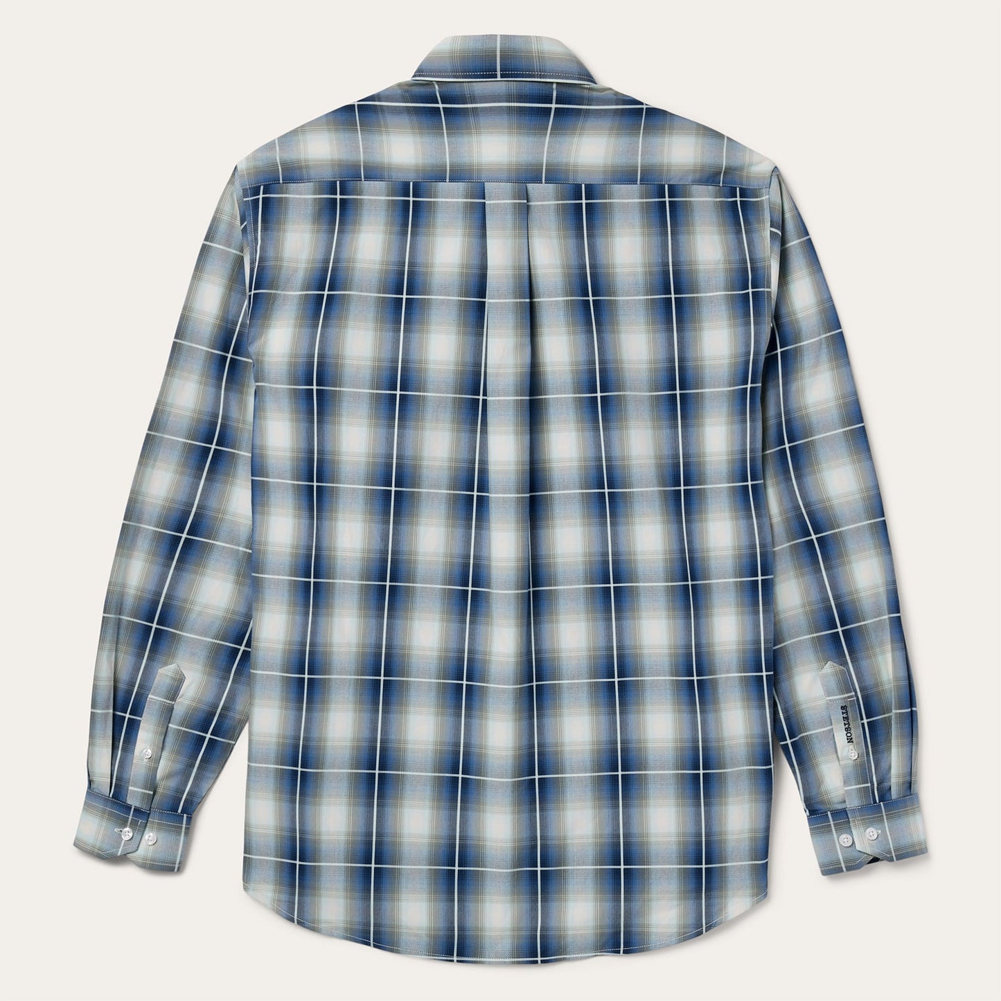 Crystal Plaid Button Down Shirt Blue
