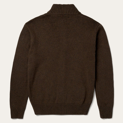 Ombre Border Stripe Cardigan Brown