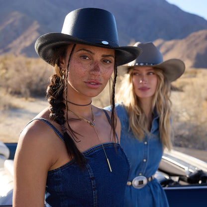 Royal Flush 10X Straw Cowboy Hat Black
