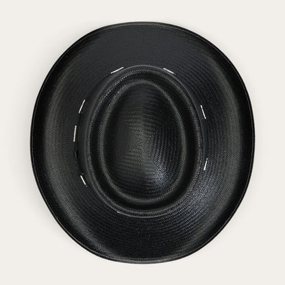 Royal Flush 10X Straw Cowboy Hat Black