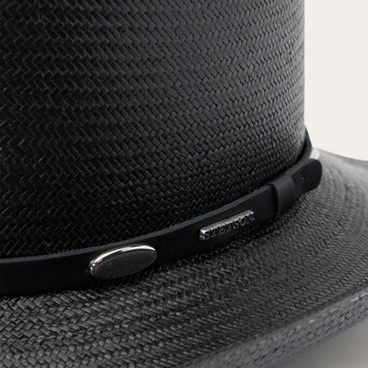 Royal Flush 10X Straw Cowboy Hat Black
