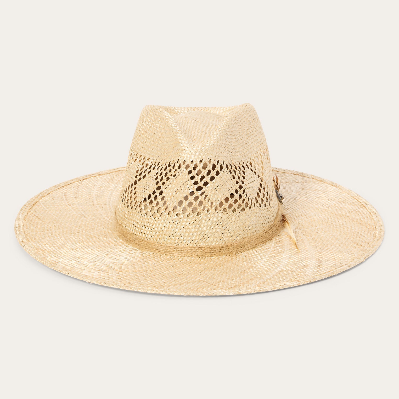 Chorus Straw Flat Brim Hat Natural