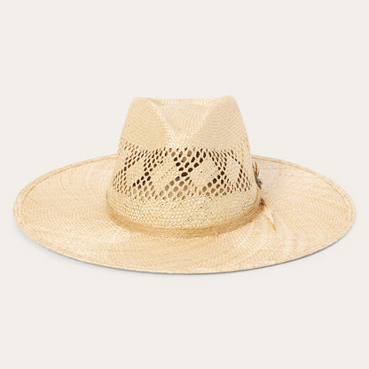 Chorus Straw Flat Brim Hat Natural