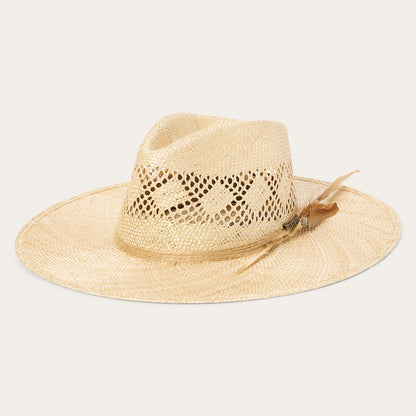 Chorus Straw Flat Brim Hat Natural