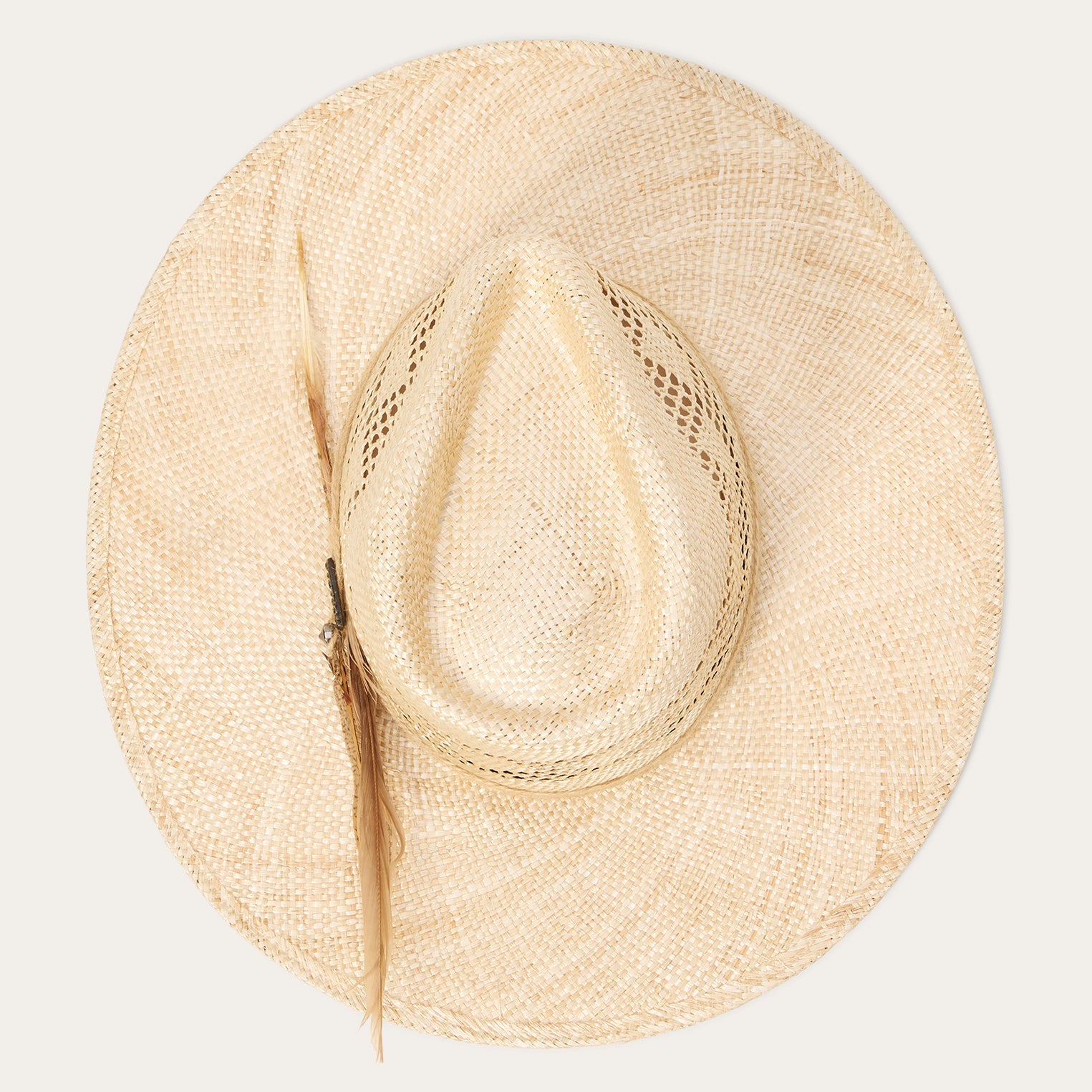 Chorus Straw Flat Brim Hat Natural