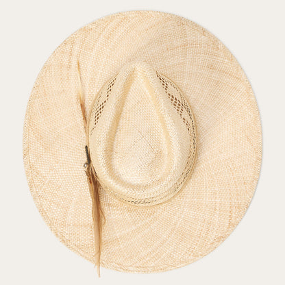 Chorus Straw Flat Brim Hat Natural