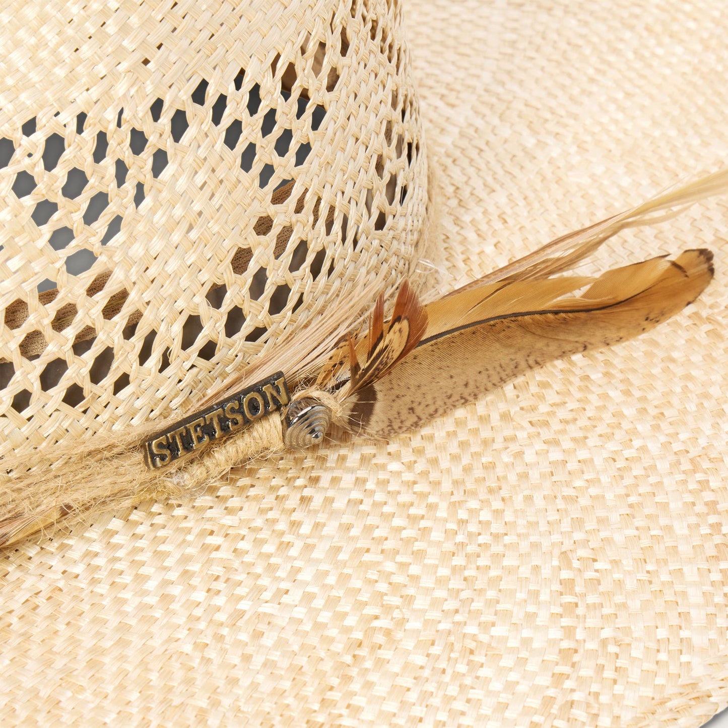 Chorus Straw Flat Brim Hat Natural