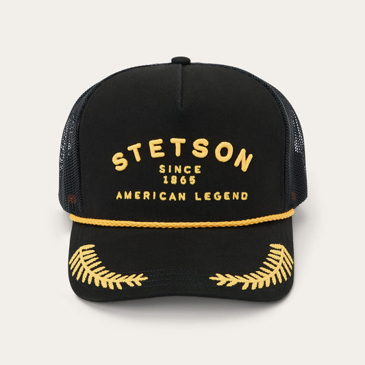Captain Trucker Cap Black