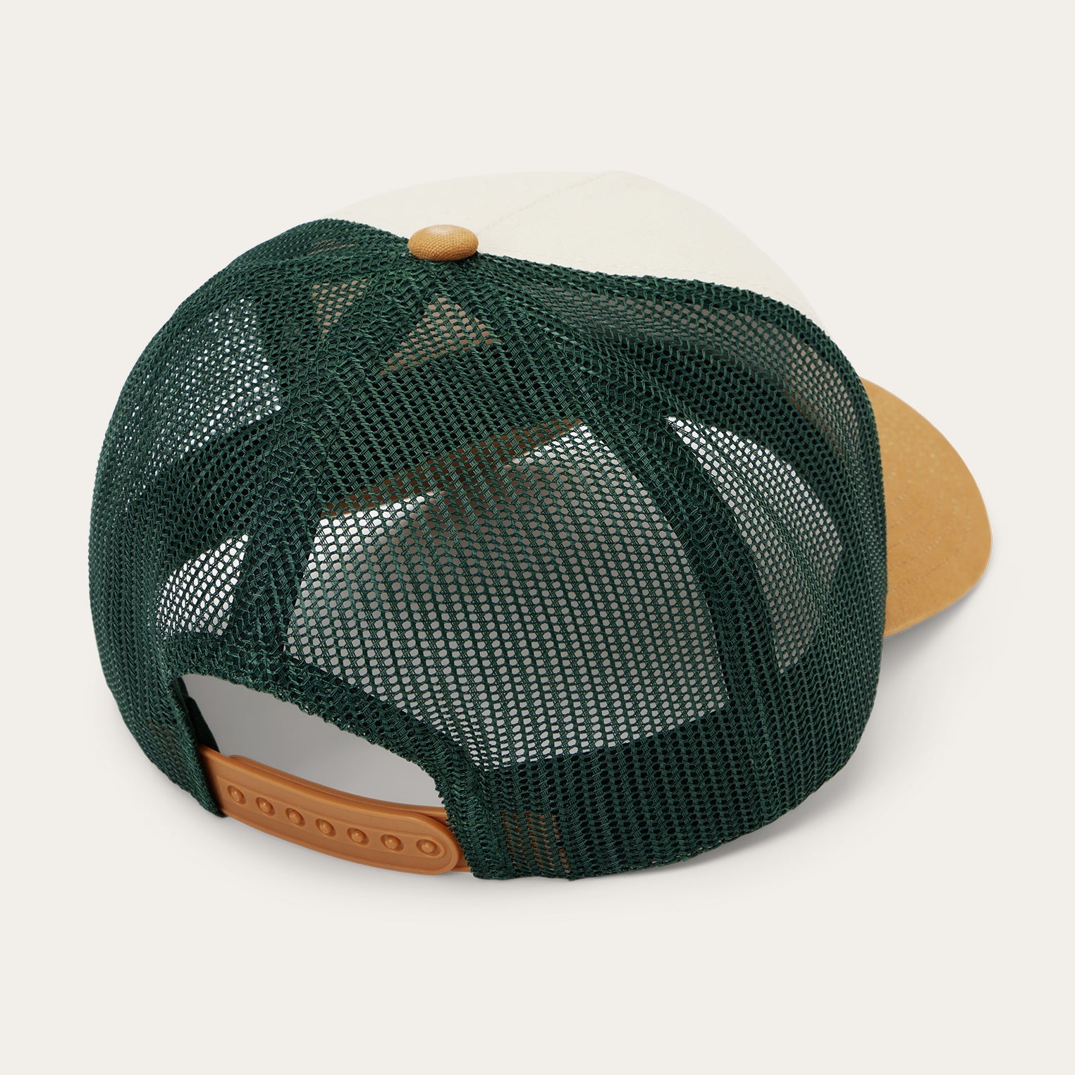 Fishing Patch Trucker Cap Off White / Tan / Green
