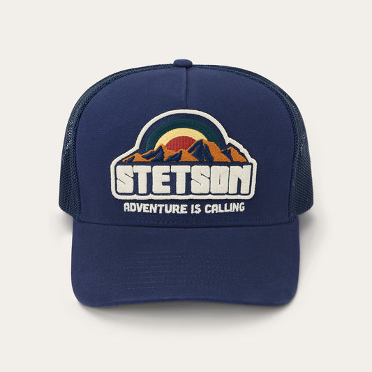 Mountain Sunset Trucker Cap Navy