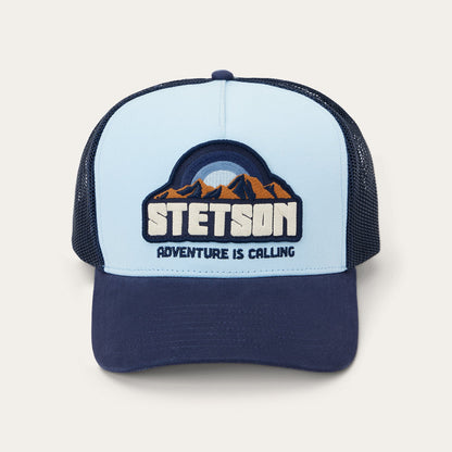 Mountain Sunset Trucker Cap Light Blue / Navy