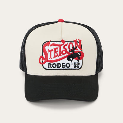 Rodeo Patch Trucker Cap Off White / Black
