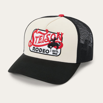Rodeo Patch Trucker Cap Off White / Black