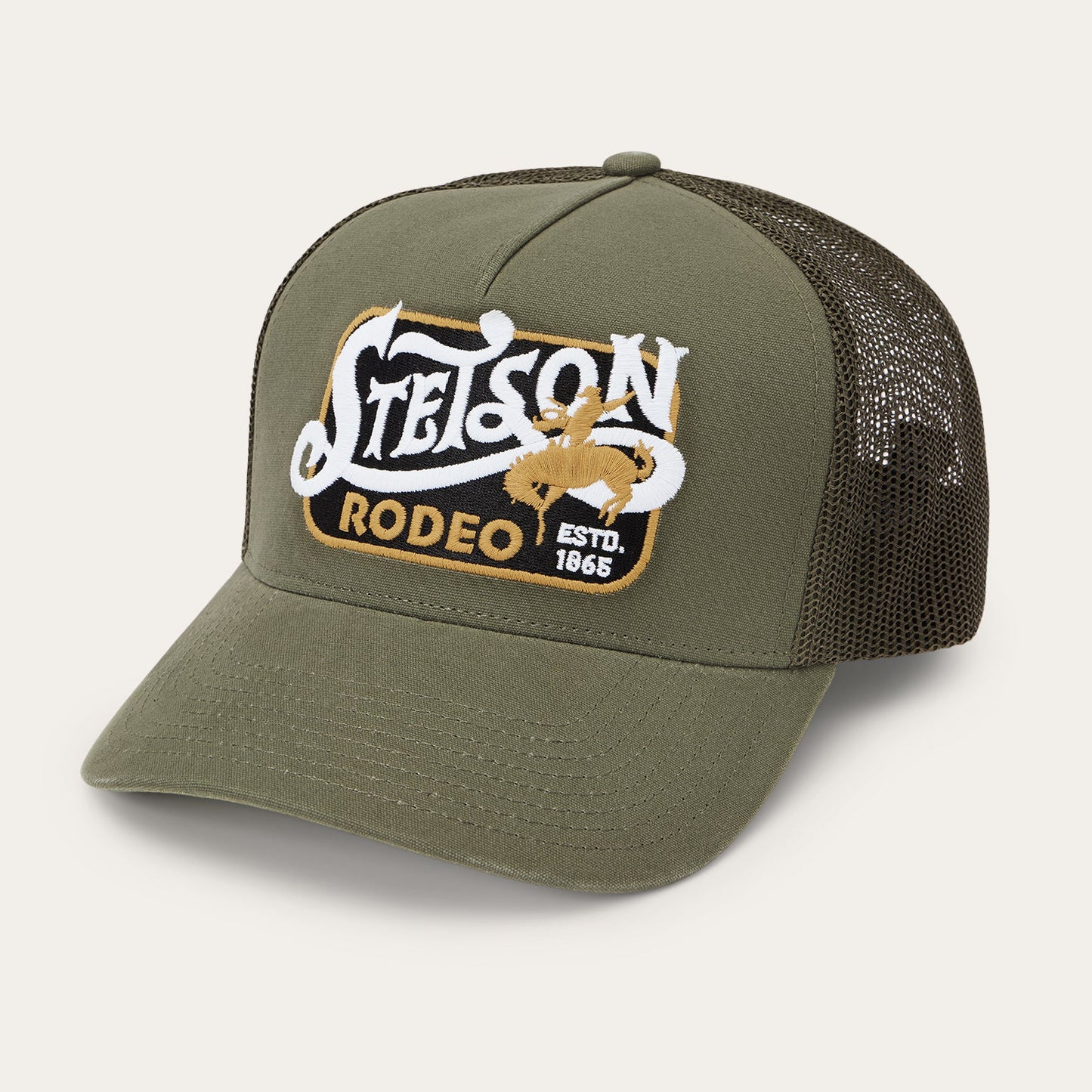 Rodeo Patch Trucker Cap Olive