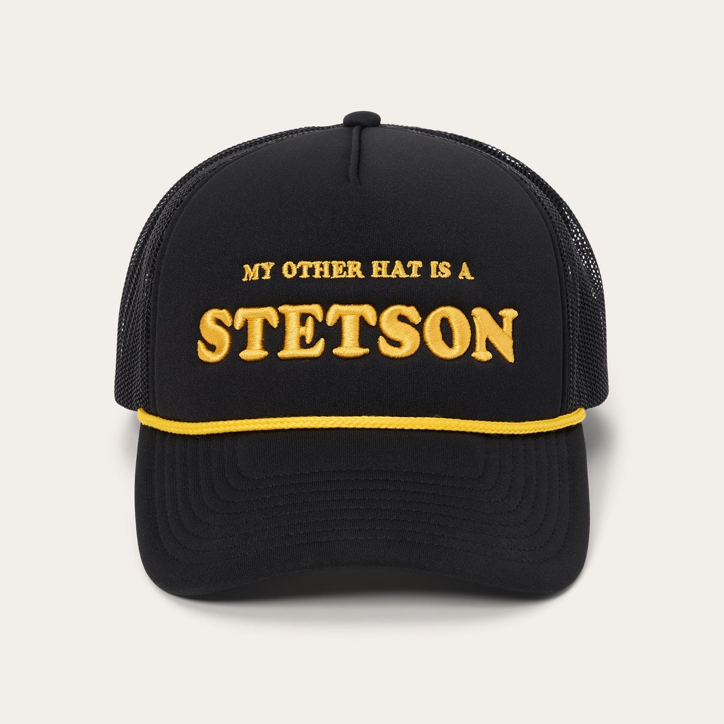 My Other Hat Is A Stetson Trucker Cap Black