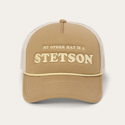 My Other Hat Is A Stetson Trucker Cap Tan