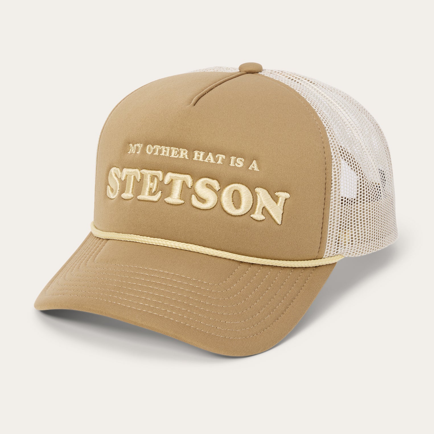My Other Hat Is A Stetson Trucker Cap Tan