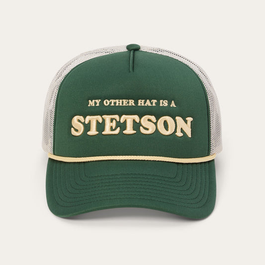 My Other Hat Is A Stetson Trucker Cap Olive