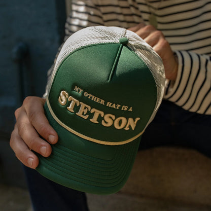 My Other Hat Is A Stetson Trucker Cap Olive