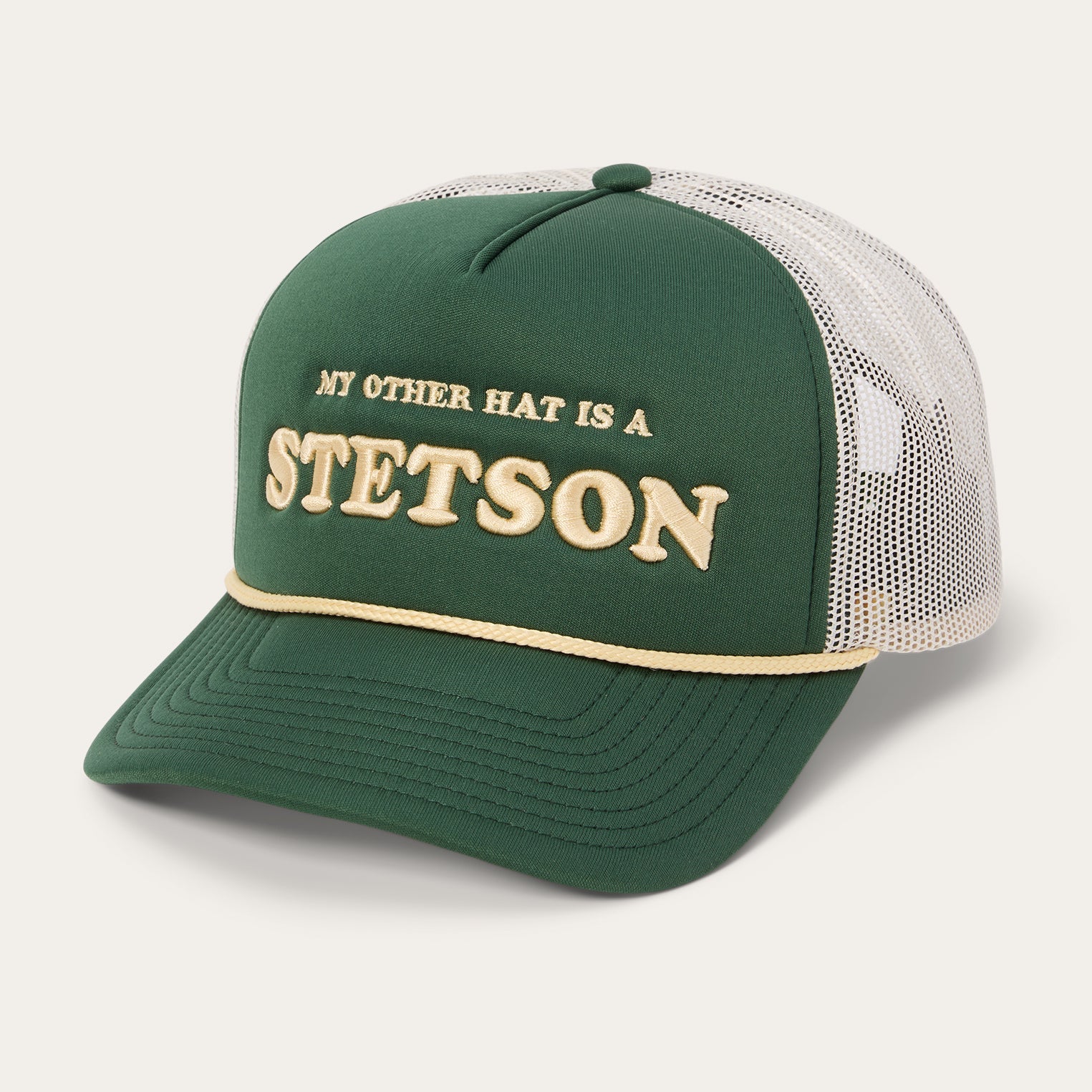 My Other Hat Is A Stetson Trucker Cap Olive