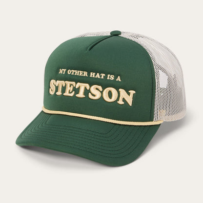 My Other Hat Is A Stetson Trucker Cap Olive