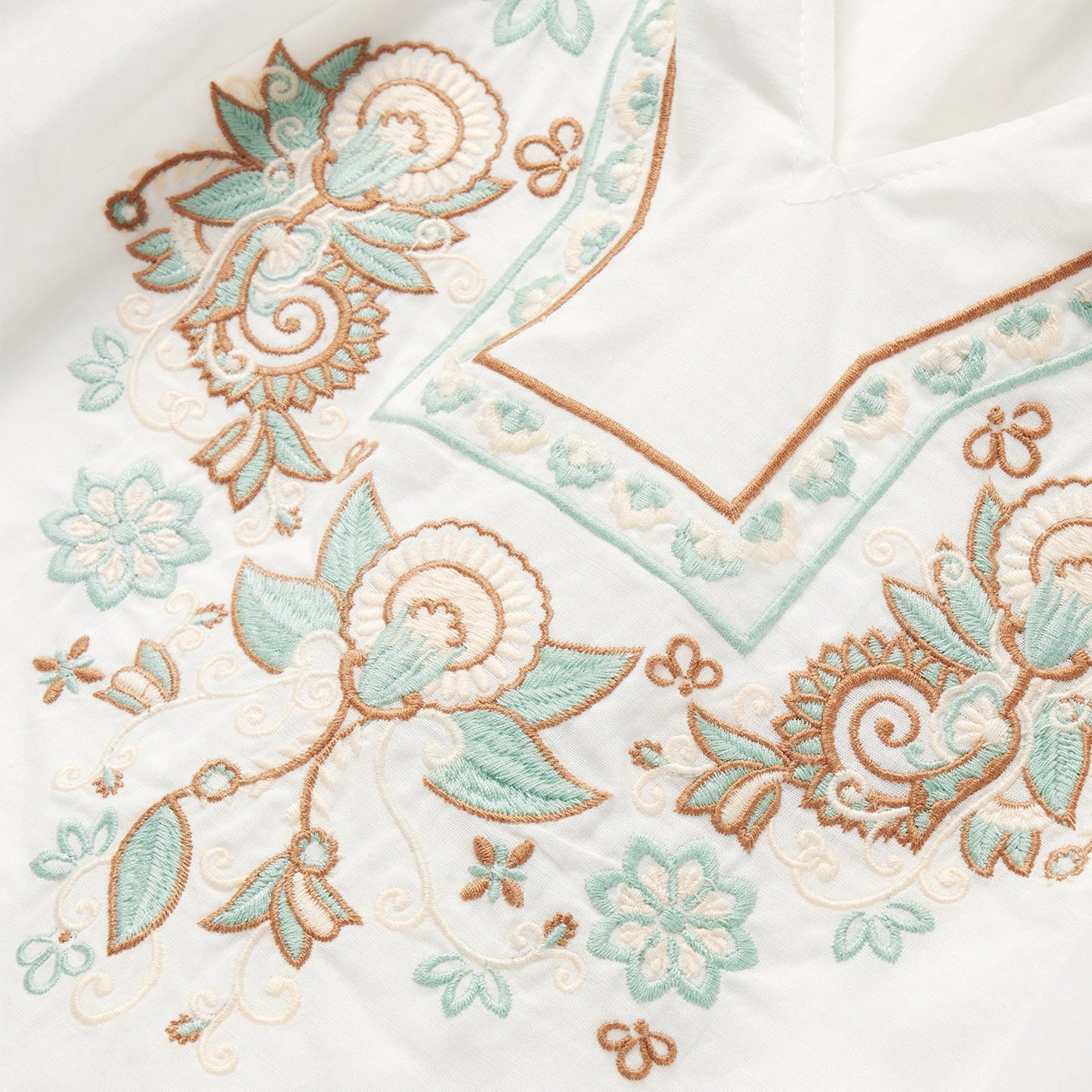 Cotton Voile Peasant Blouse White