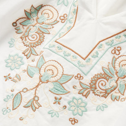 Cotton Voile Peasant Blouse White