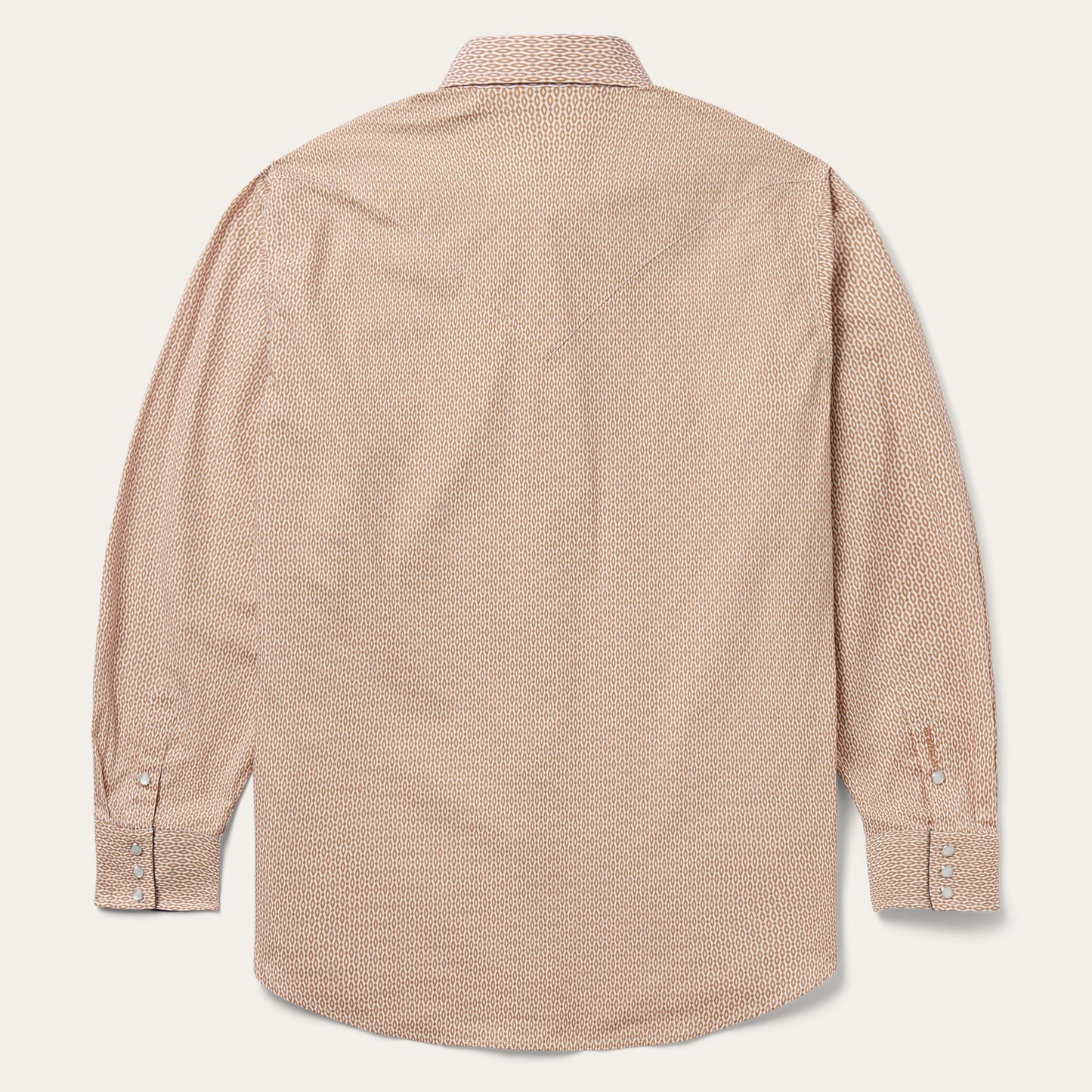 Diamond Print Western Shirt Orange
