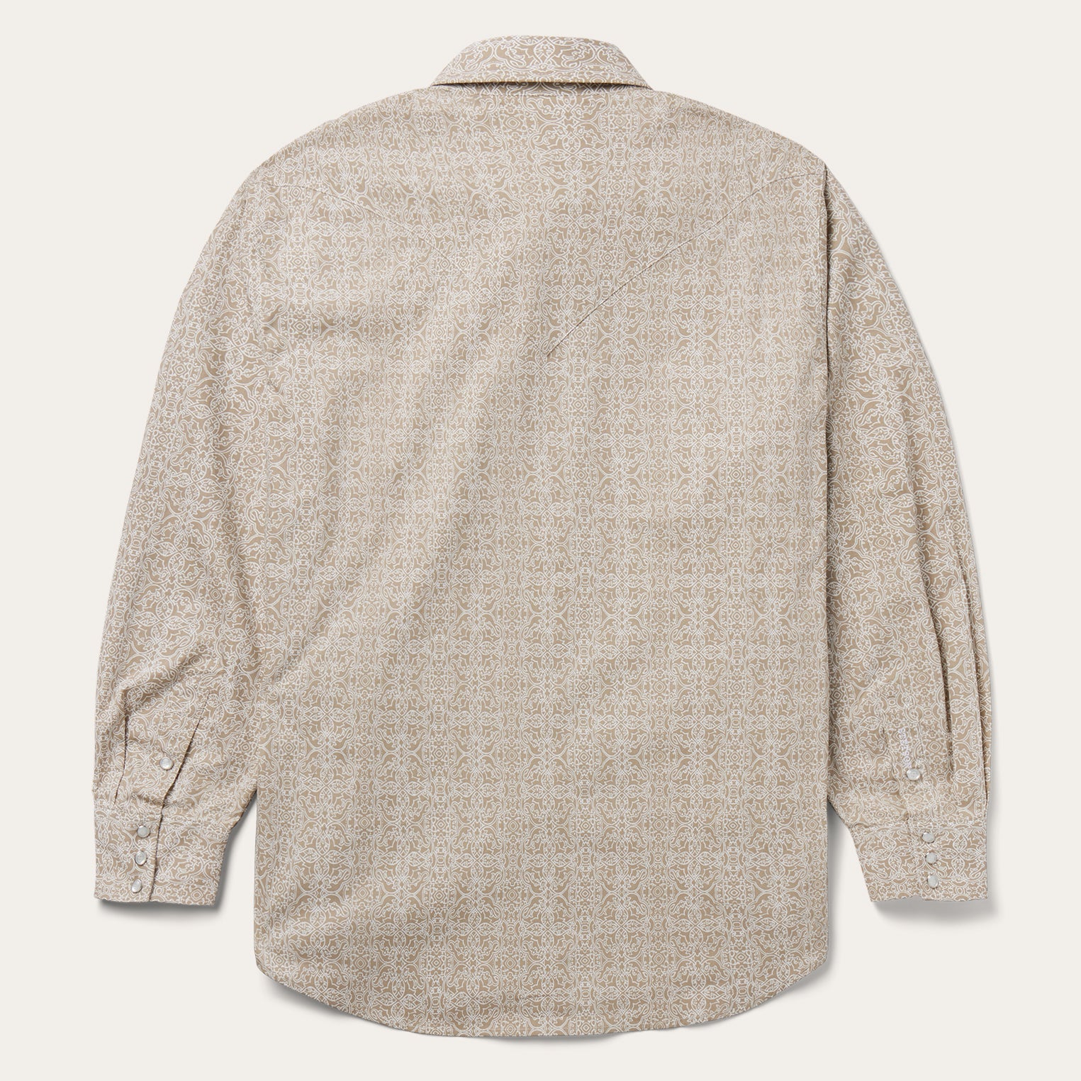 Medallion Print Western Shirt Brown