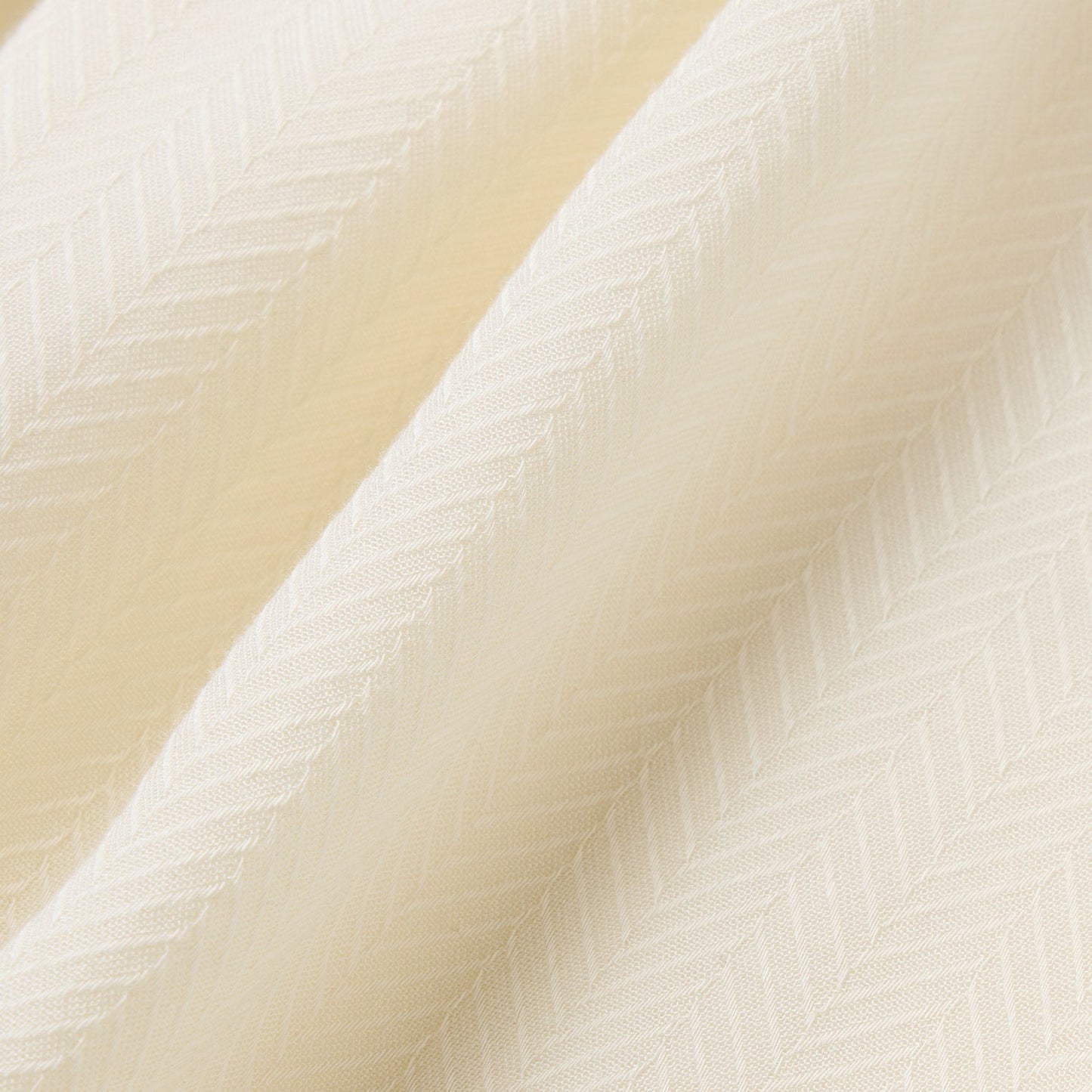Cream Herringbone Blouse White