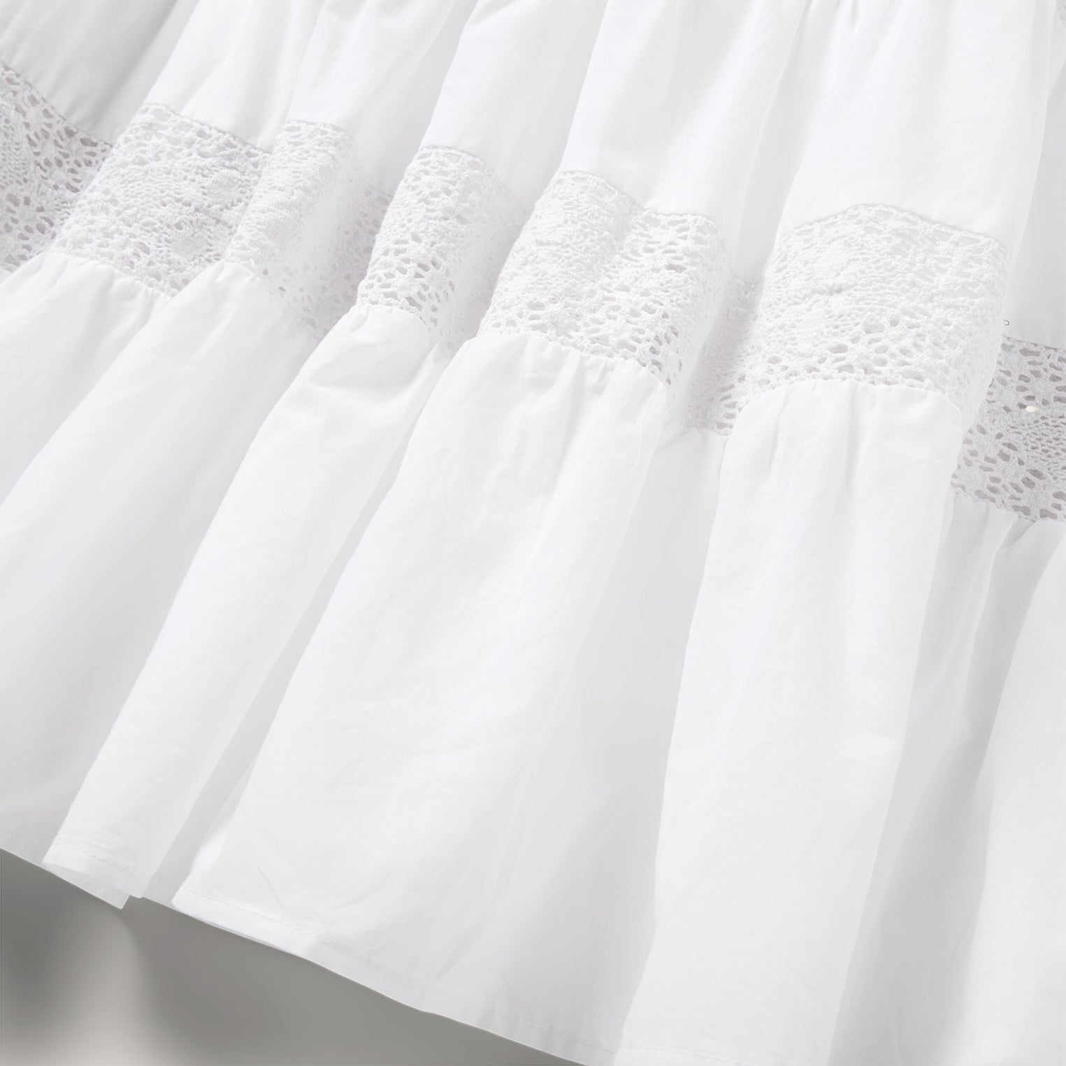 White Cotton Lawn Sleeveless Dress White