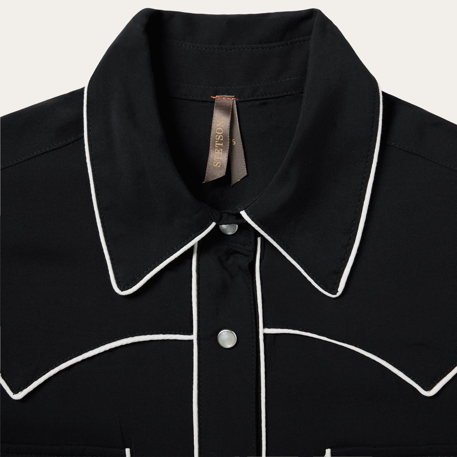 Black Sleeveless Western Shirt Black