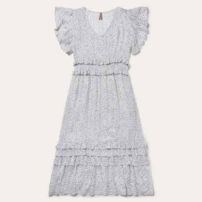 Stars Print Dress White