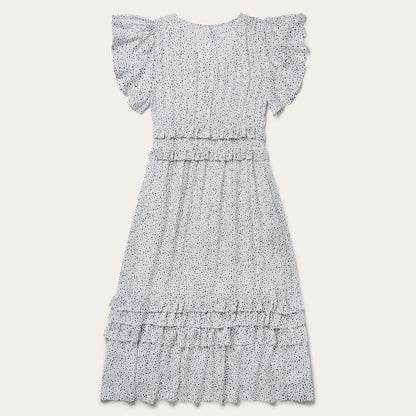 Stars Print Dress White