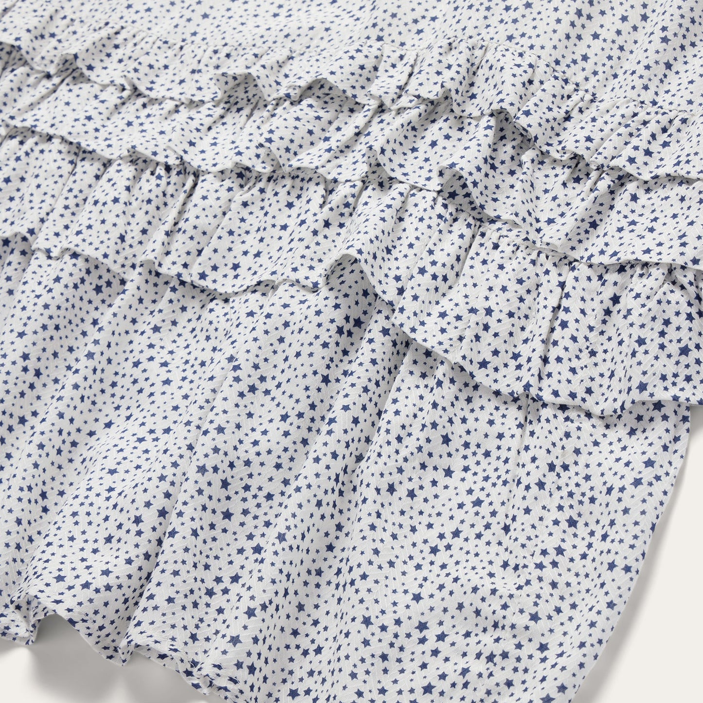 Stars Print Dress White