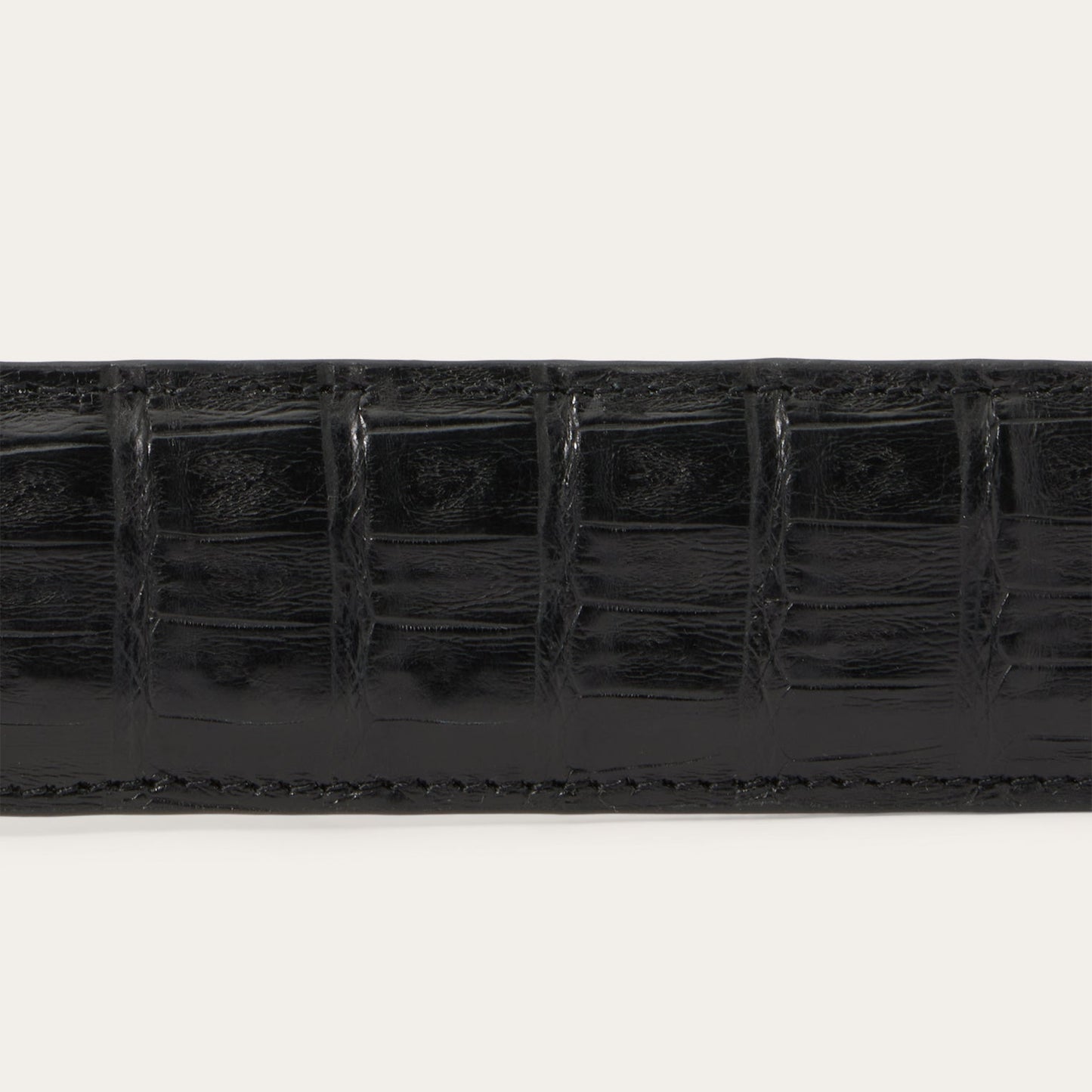 Caiman Western Tab Belt Black Classic
