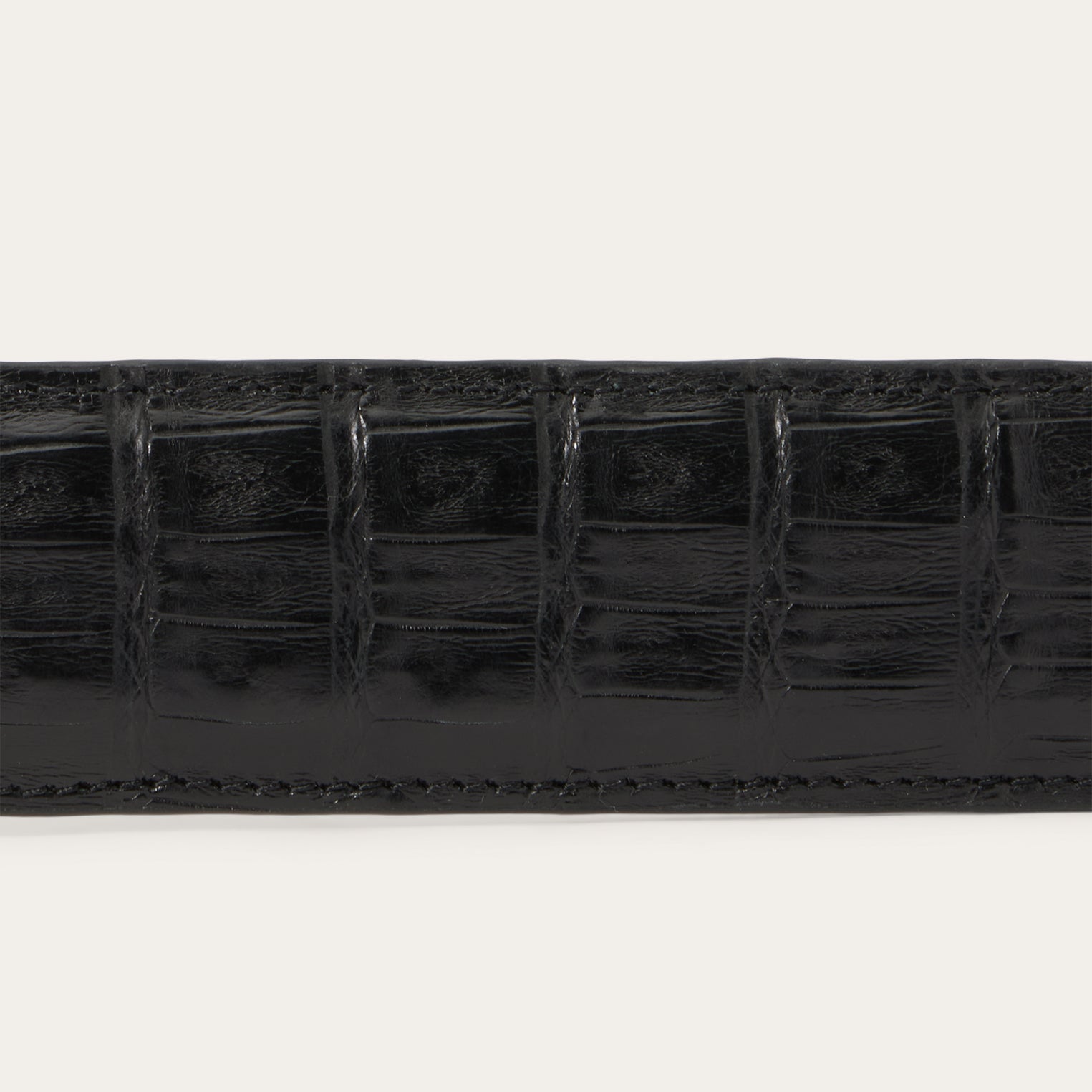 Caiman Western Tab Belt Black Classic