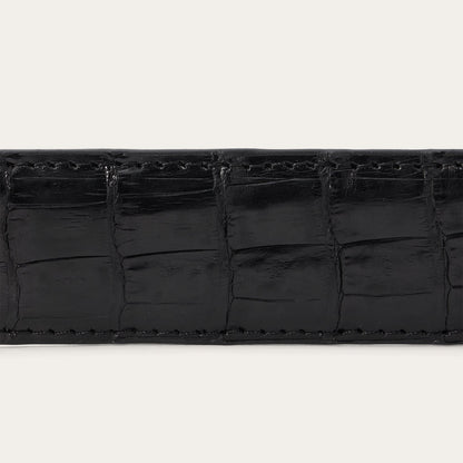 Caiman Western Tab Belt - 1 1/4" Width Black Classic