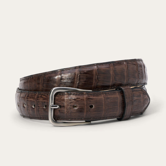 Caiman Western Tab Belt - 1 1/4" Width Cigar Classic