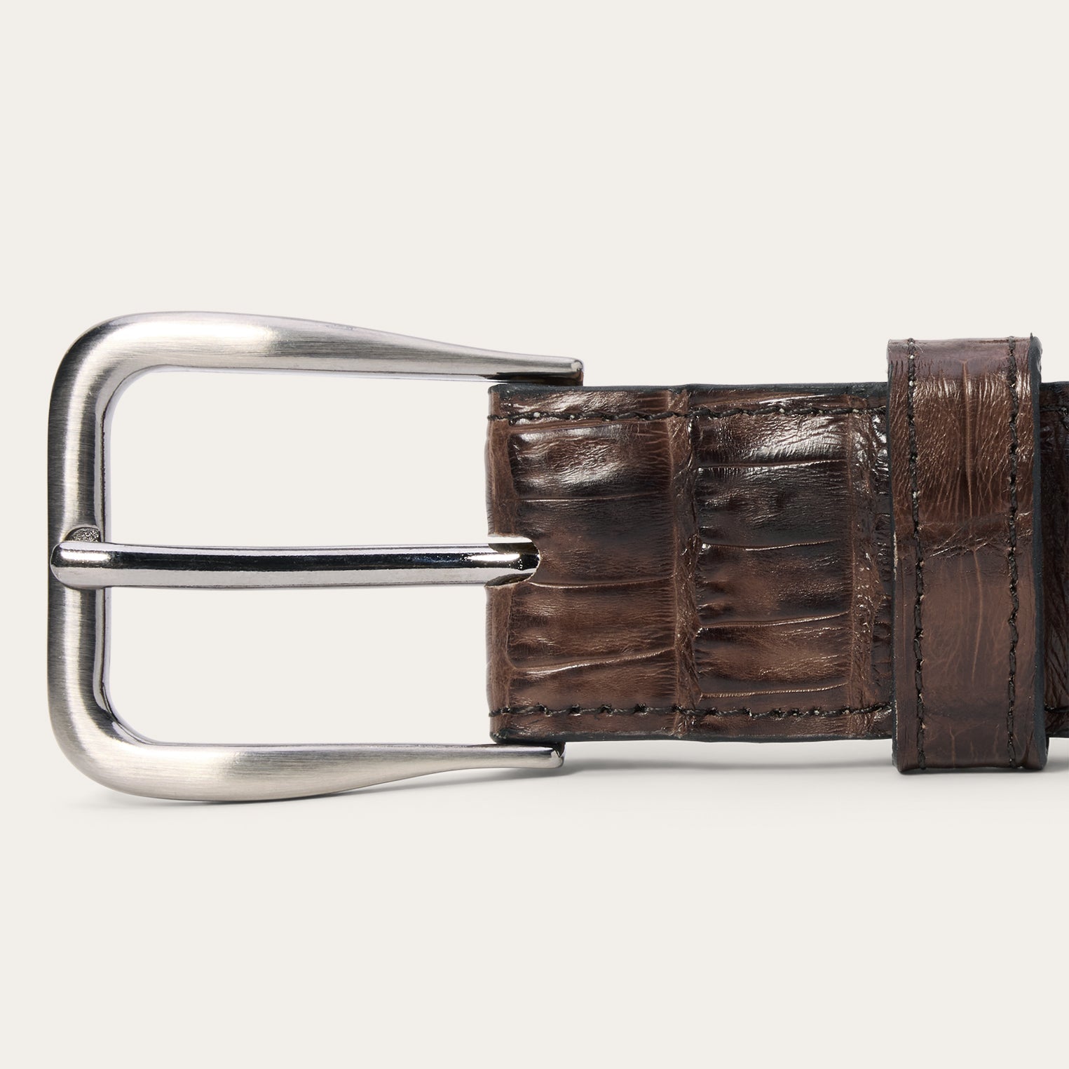Caiman Western Tab Belt - 1 1/4" Width Cigar Classic
