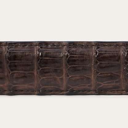 Caiman Western Tab Belt - 1 1/4" Width Cigar Classic
