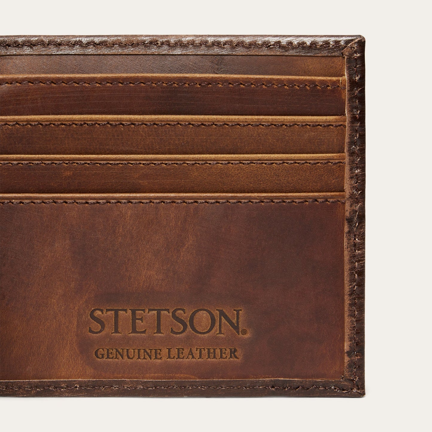 Hair-On-Hide Concho Bi-Fold Wallet Vintage Brown
